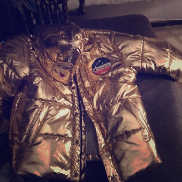 gold champion bubble jacket